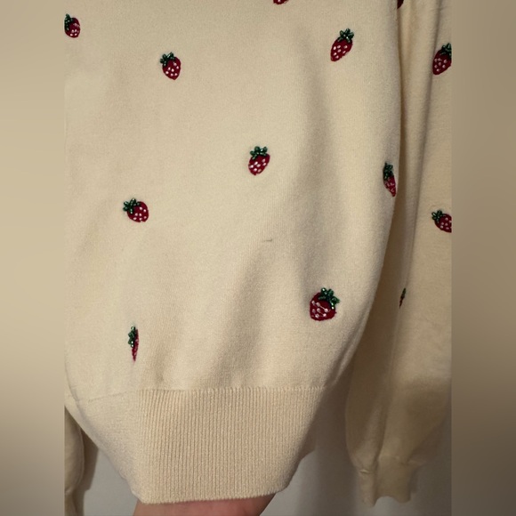 For Love And Lemons Cream Srawberry Skirt Set - Picture 11 of 12